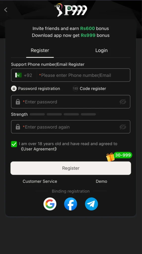 P999 Game App